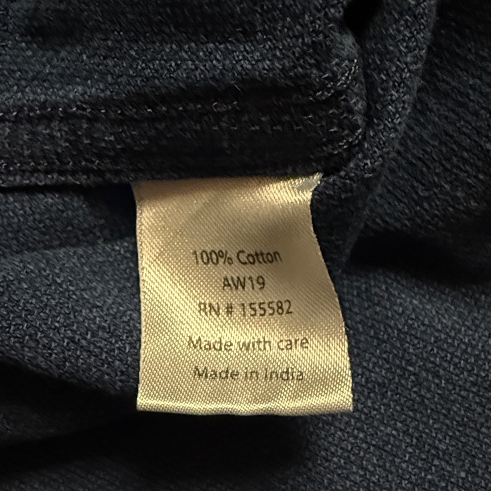 Corridor New York White Pindot Men's Casual Button-Up Shirt Washed Indigo Blue - Picture 8 of 9